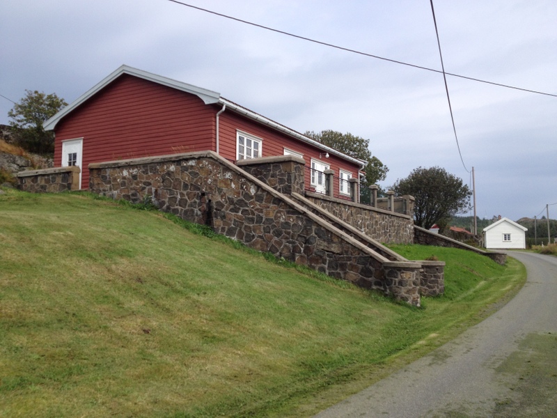 Kaserne ved inngangen til Nordberg Fort.