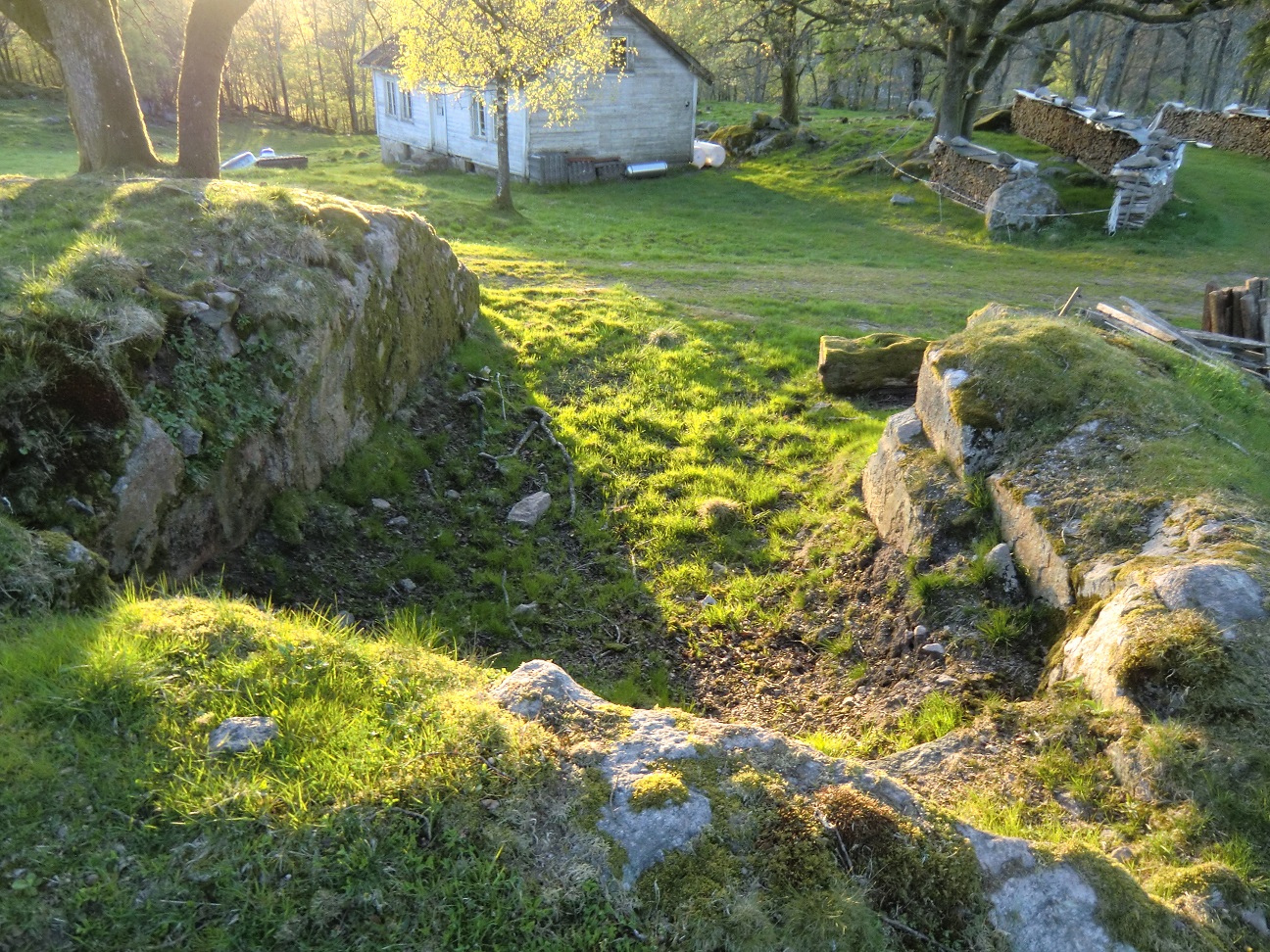 Fjernet/uferdig bunker.