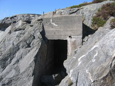 Tobruk bunker like ved gefechtsstand