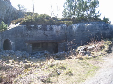 Bataljons Gefechtsstand bunker (Regelbau) like bak Fjellstua