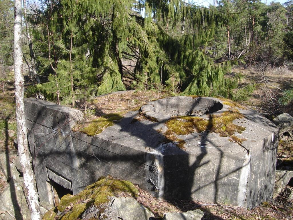 Bunker med ringstand.