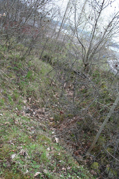 Løpegang bak bunker 1