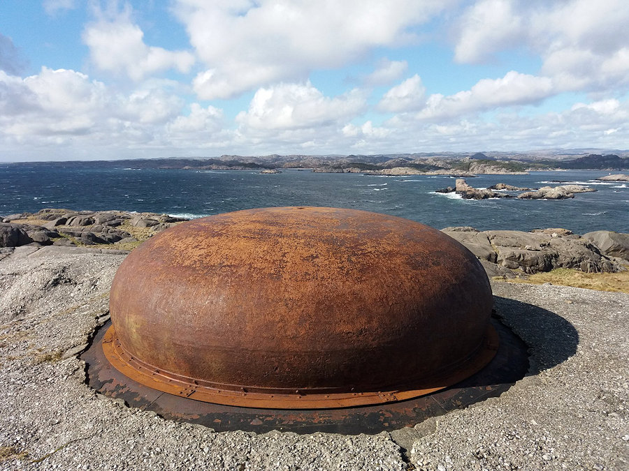 12 cm Schneider-Canet tårnkanon fra Høytorp fort på Zug Midbrød