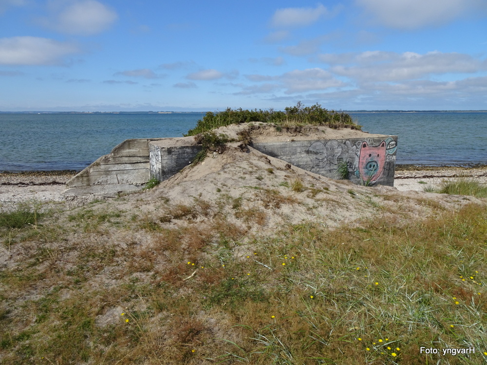 Stillingen på stranden så tyskbygget ut