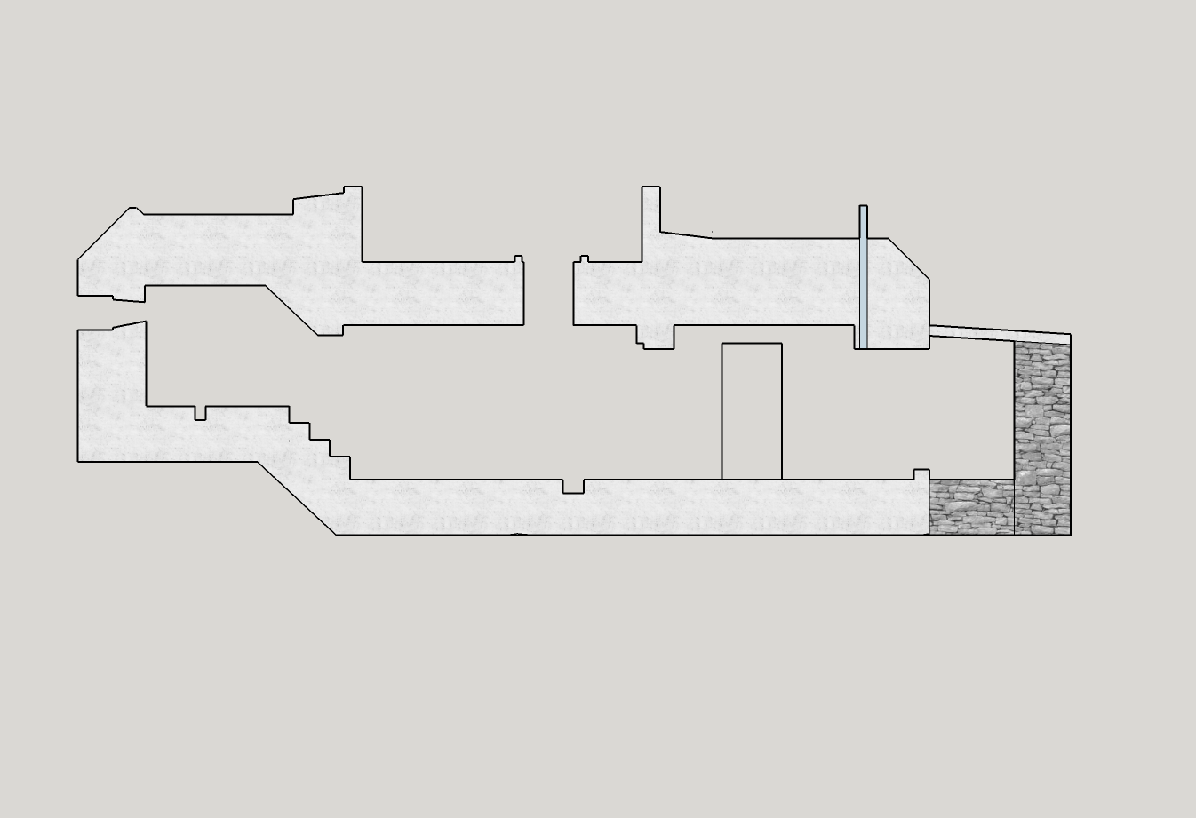 Kommandobunker Spåkenes Snitt