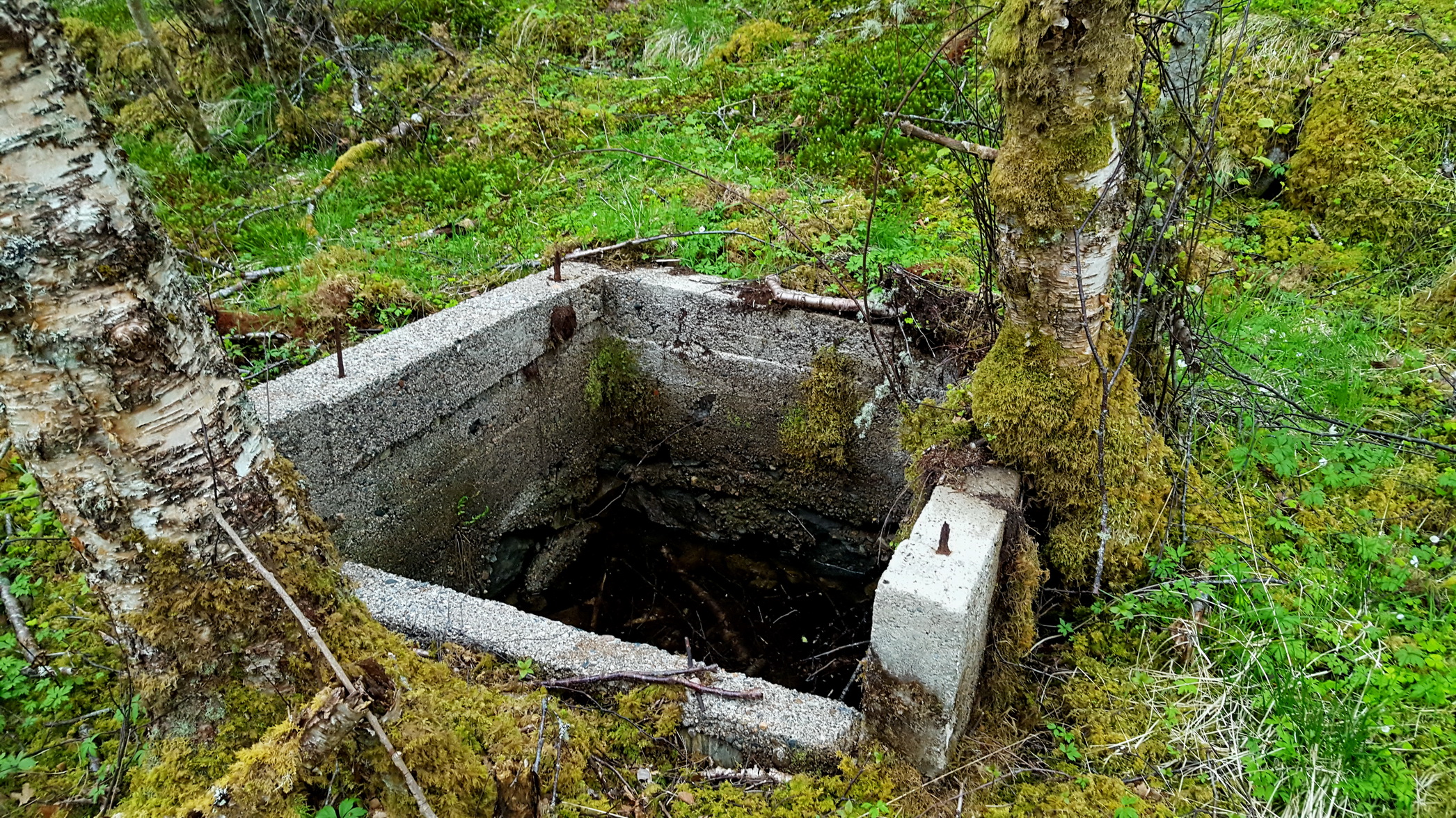 Brønn bak russefangeleiren/huset.