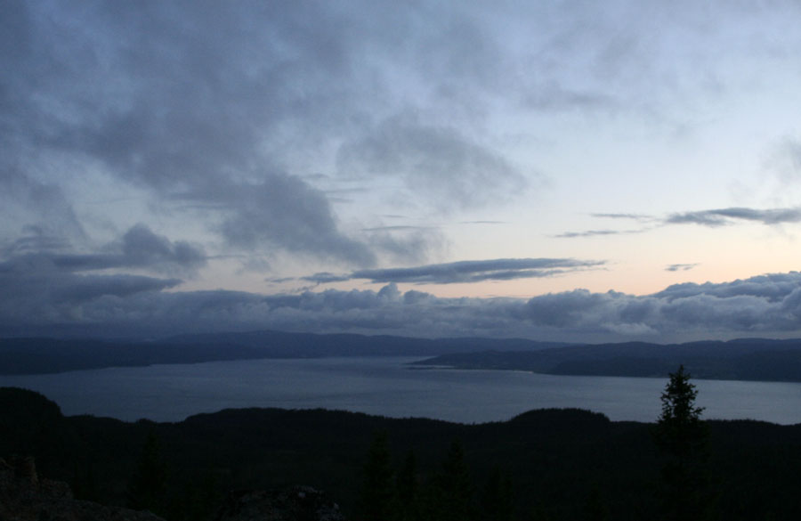 Bra utsikt over innløpet av trondheimfjorden.