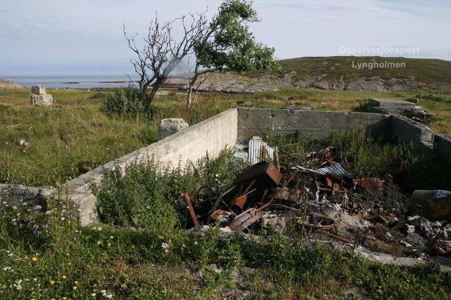 Forlegning for vaktlagene på Lyngholmen.