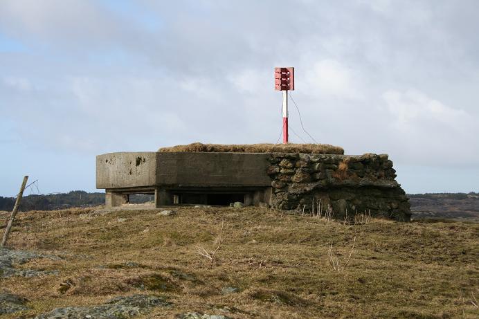 Kommandobunkeren er nok den minste man finner i kystfort på Karmøy.....