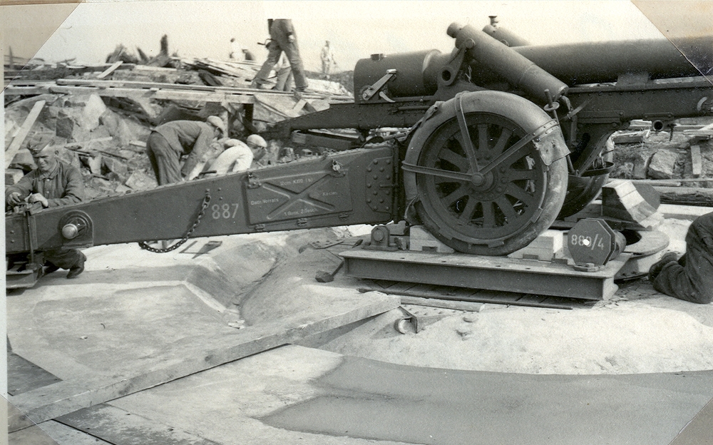 Belgisk 12cm feltkanon, Cockerill L/37 M1931 med spriklavett modernisert for bedre sideretting